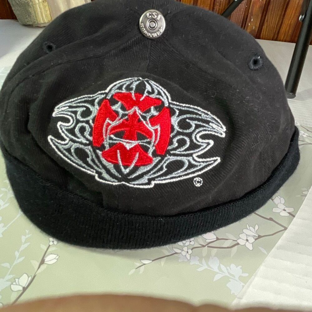NWT CSI Vintage Bullet Proof Skull Cap Maltese cross adjustable